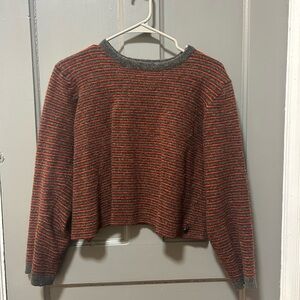Vintage Wool Abercrombie & Fitch Cropped Striped Sweater